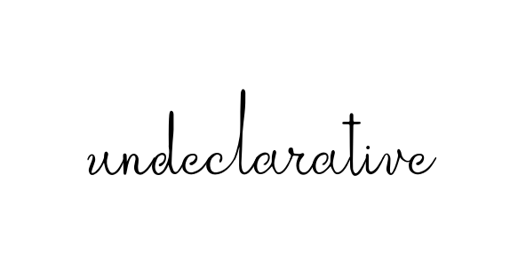 Undeclarative signature
