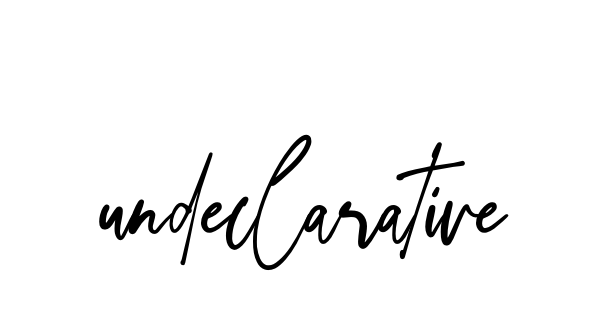Undeclarative signature