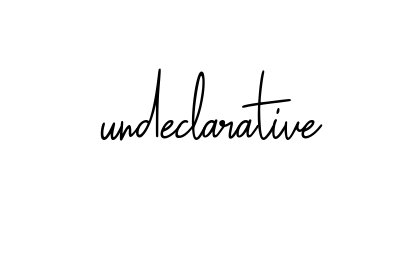 Undeclarative signature