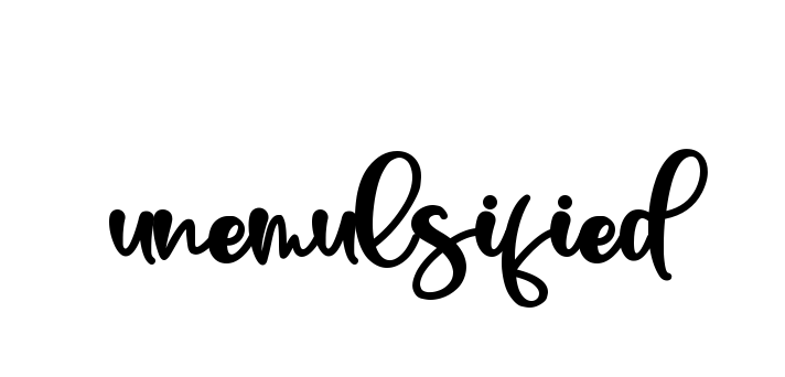 Handwritten Signature for Unemulsified - Style 136 Online
