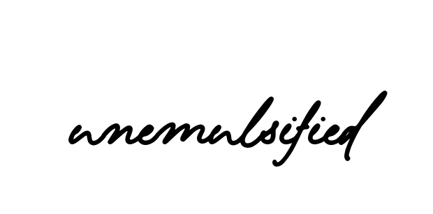 Handwritten Signature for Unemulsified - Style 137 Online