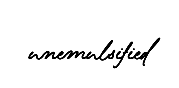 Handwritten Signature for Unemulsified - Style 138 Online