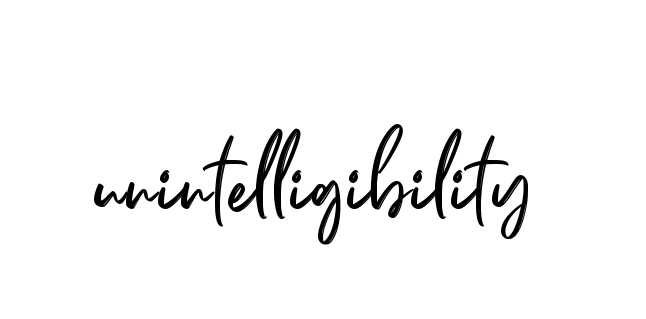 Handwritten Signature for Unintelligibility - Style 141 Online