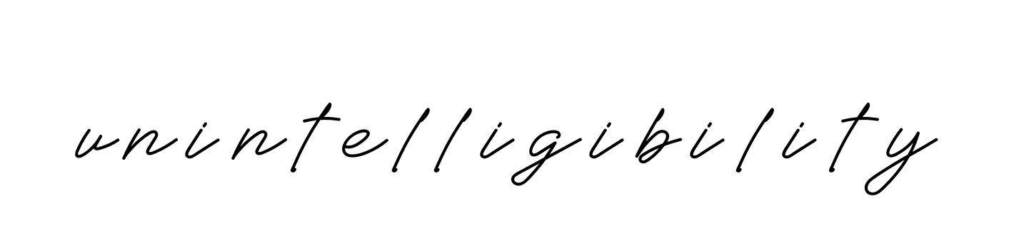 Handwritten Signature for Unintelligibility - Style 152 Online
