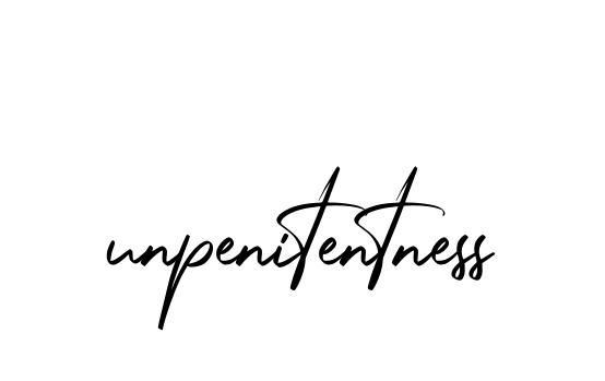 Unpenitentness signature