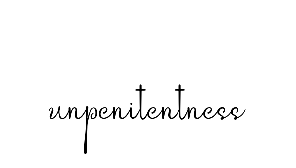 Unpenitentness signature