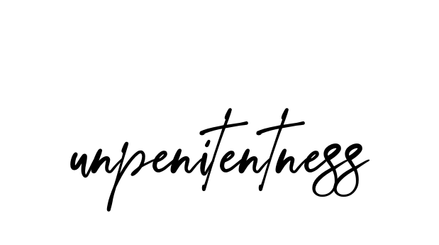 Unpenitentness signature