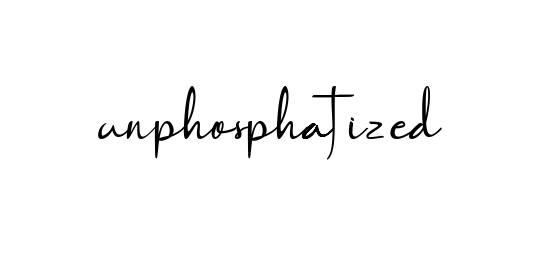Unphosphatized signature