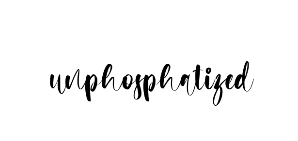 Unphosphatized signature