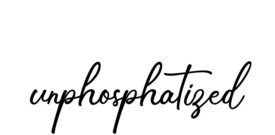Unphosphatized signature
