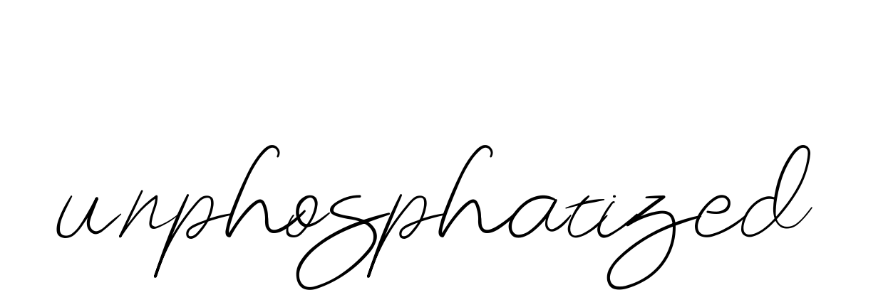 Unphosphatized signature