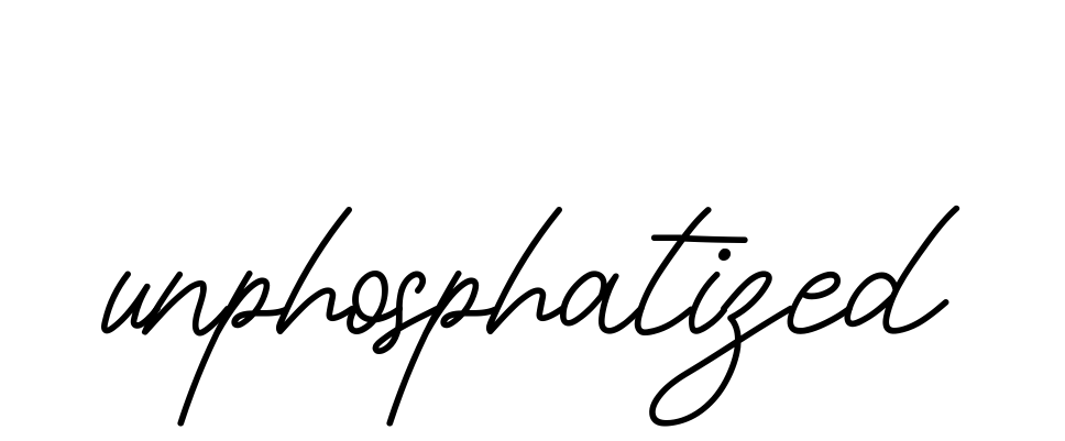 Unphosphatized signature