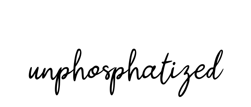 Unphosphatized signature