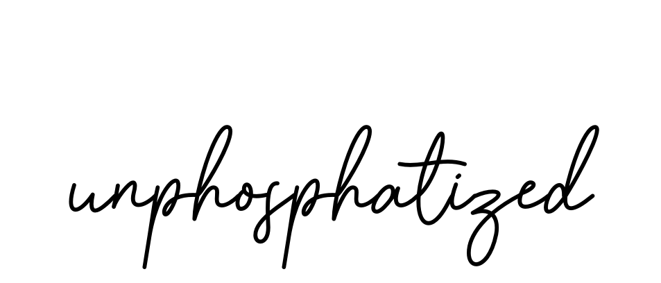 Unphosphatized signature