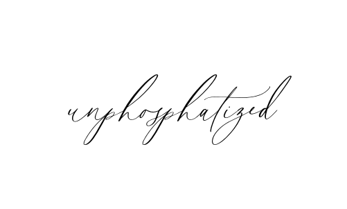 Unphosphatized signature