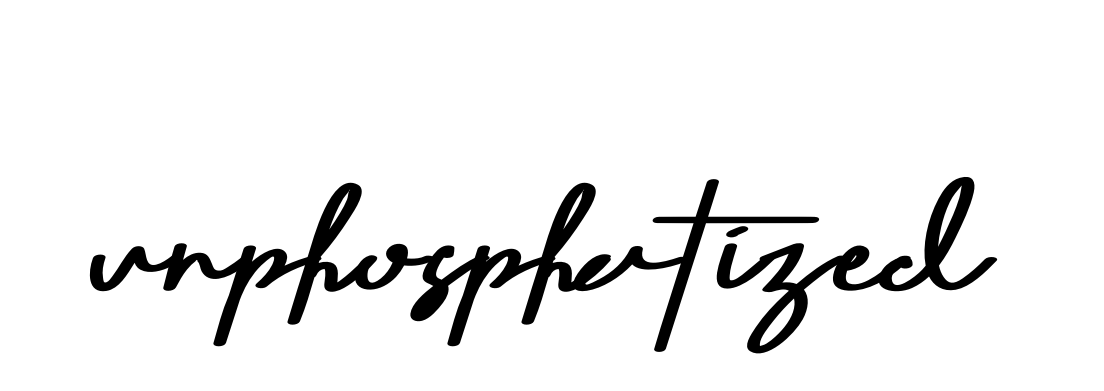 Unphosphatized signature