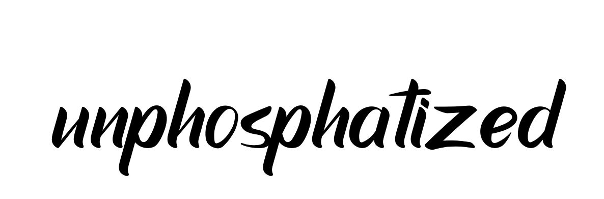 Unphosphatized signature