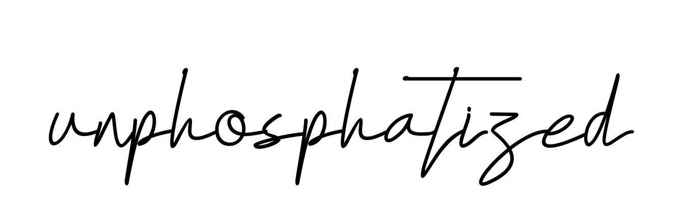 Unphosphatized signature