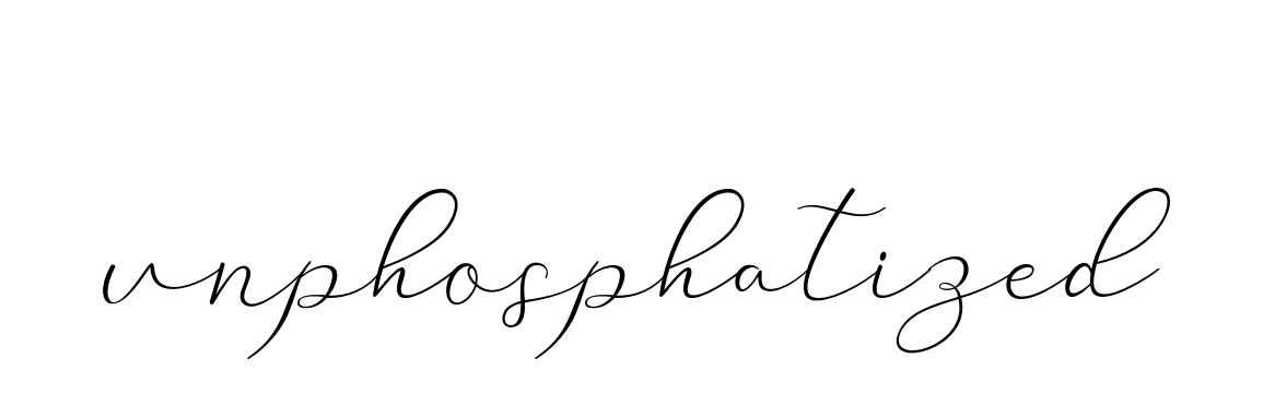 Unphosphatized signature