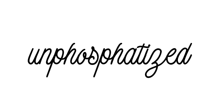Unphosphatized signature