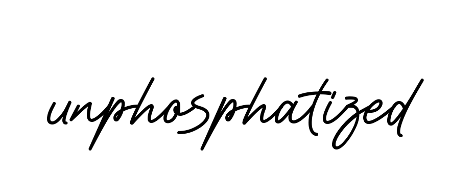 Unphosphatized signature