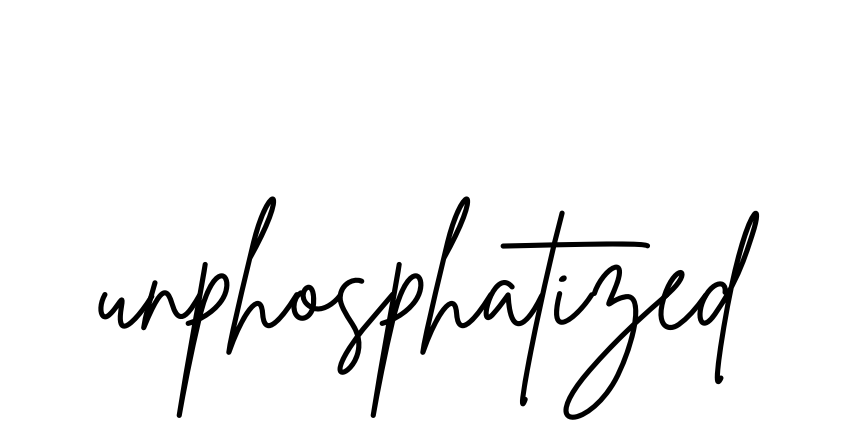 Unphosphatized signature