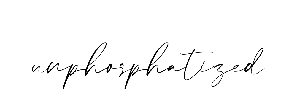Unphosphatized signature