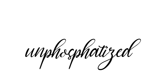 Unphosphatized signature
