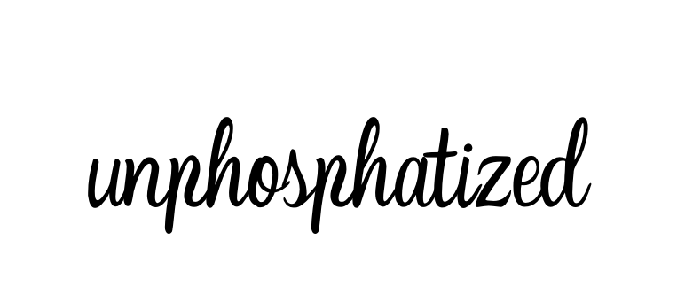 Unphosphatized signature
