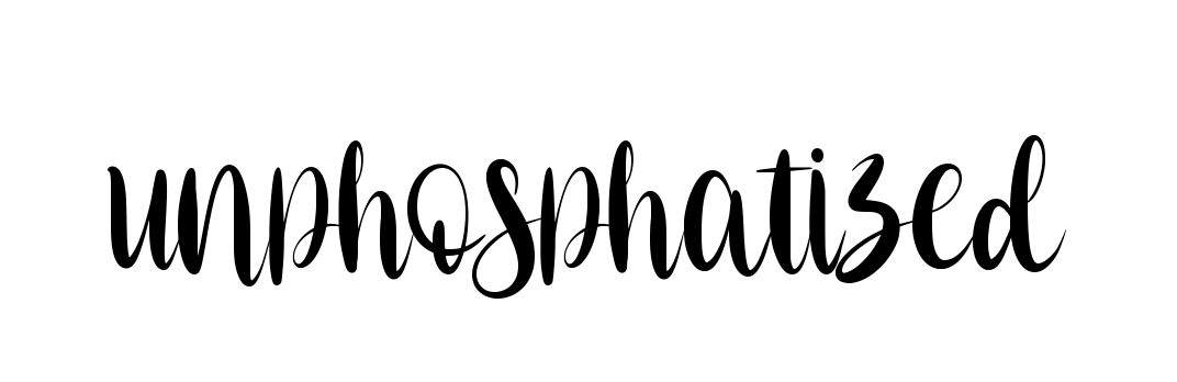Unphosphatized signature