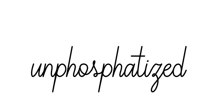 Unphosphatized signature