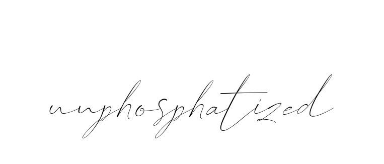 Unphosphatized signature