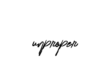 Handwritten Signature for Unproper - Style 133 Online