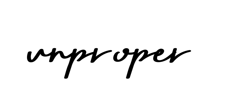 Handwritten Signature for Unproper - Style 135 Online