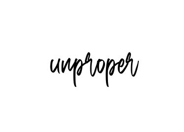 Handwritten Signature for Unproper - Style 143 Online