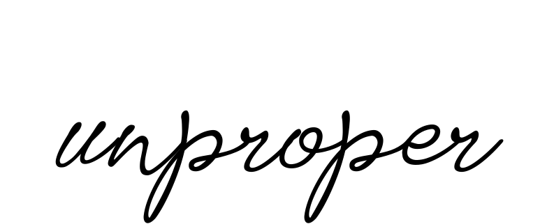 Handwritten Signature for Unproper - Style 151 Online