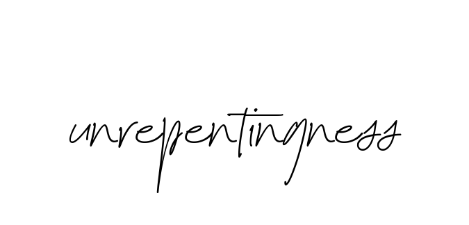 Unrepentingness signature