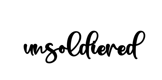 Handwritten Signature for Unsoldiered - Style 136 Online