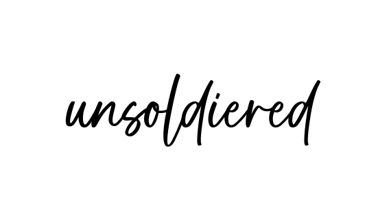 Handwritten Signature for Unsoldiered - Style 142 Online