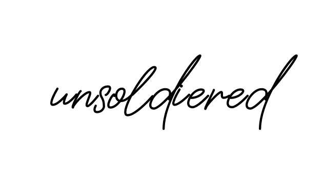 Handwritten Signature for Unsoldiered - Style 150 Online