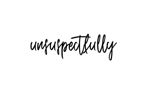 Handwritten Signature for Unsuspectfully - Style 143 Online