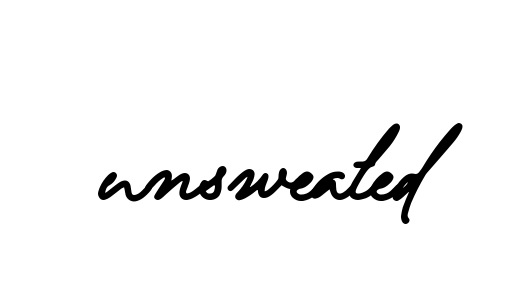 Unsweated signature