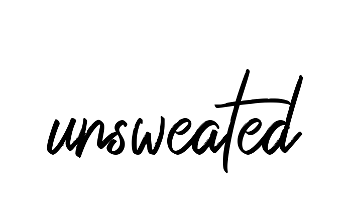 Unsweated signature