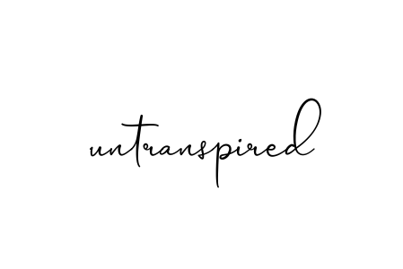 Untranspired signature