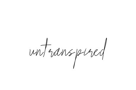 Untranspired signature