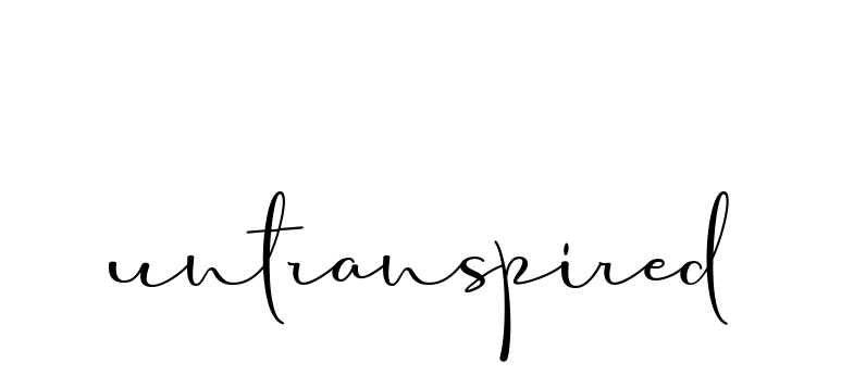 Untranspired signature