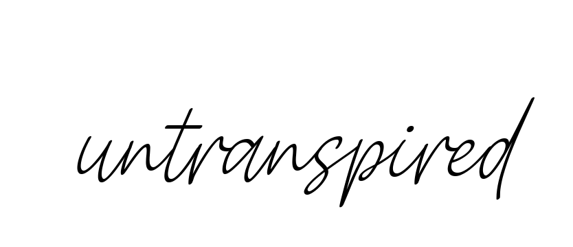 Untranspired signature