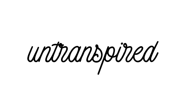 Untranspired signature