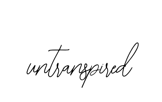 Untranspired signature