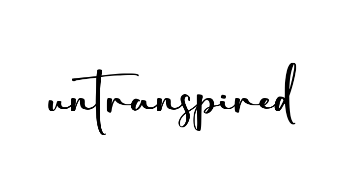 Untranspired signature